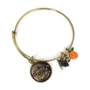 St. Thomas Charm Bracelet Gold Finish - Expands 2"- 3.5" NWT